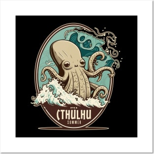 It's a Cthulhu Summer Beach Party Design Posters and Art